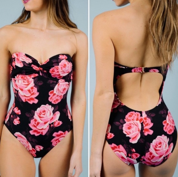 FINAL SALE Kate Spade TwistBandeau 1Piece Swimsuit - Picture 7 of 8